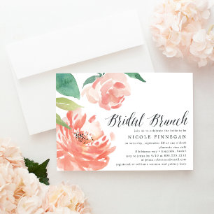 Blushing Peony   Einladung von Bridal Brunch