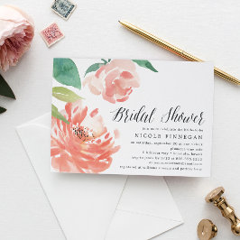 Blushing Peony | Einladung zur Brautdusche