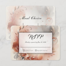 Blushing Petals and Silver Swirls Wedding