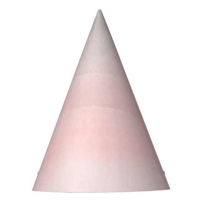 Blushing Pink Gray Moderne Wasserfarbe Ombre Chic Partyhütchen (Vorderseite)