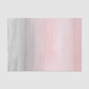 Blushing Pink Gray Moderne Wasserfarbe Ombre Chic Seidenpapier