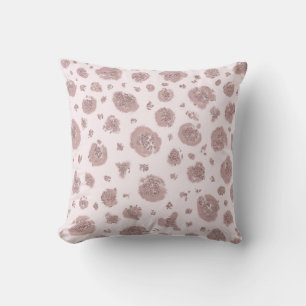 Blushing Pink Leopard Cheetah Print Chic Muster Kissen