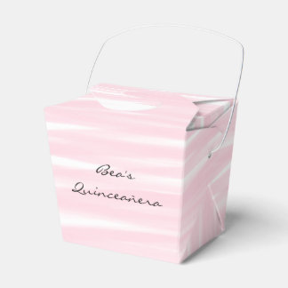 "Blushing Pink" Take-out-Gefälligkeitsboxen Geschenkschachtel
