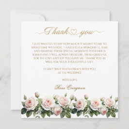 Blushing Romance: Pink Rose Brautparty Vielen Dank