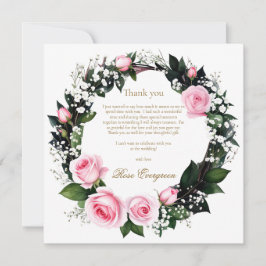 Blushing Romance: Pink Rose Brautparty Vielen Dank