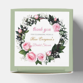 Blushing Romance: Pink Rose Brautparty Vielen Dank Geschenkschachtel