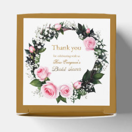 Blushing Romance: Pink Rose Brautparty Vielen Dank Geschenkschachtel
