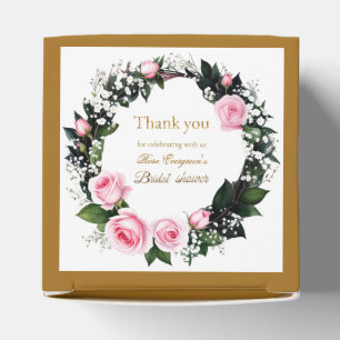 Blushing Romance: Pink Rose Brautparty Vielen Dank Geschenkschachtel