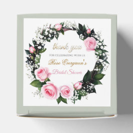 Blushing Romance: Pink Rose Brautparty Vielen Dank Geschenkschachtel