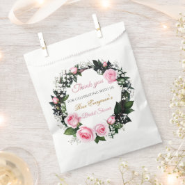 Blushing Romance: Pink Rose Brautparty Vielen Dank Geschenktütchen