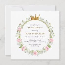 Blushing Romance: Rosa Rosen und Baby's Breathe Einladung