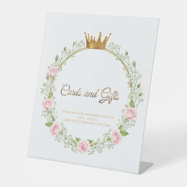 Blushing Romance: Roses & Baby's Breathe Sockelschild (Vorderseite)