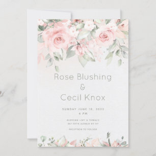 Blushing Rose Wedding Invitation Suite Einladung