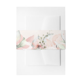 Blushing Rose Wedding Invitation Suite Einladungsbanderole