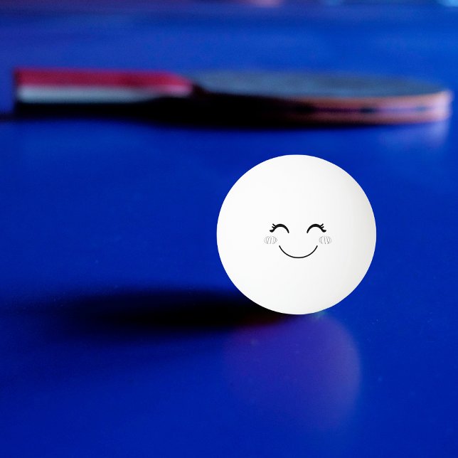 Blushing Smile Face Pong Ball Tischtennisball (Von Creator hochgeladen)