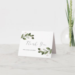 Blushing Sprigs Danke Note Card