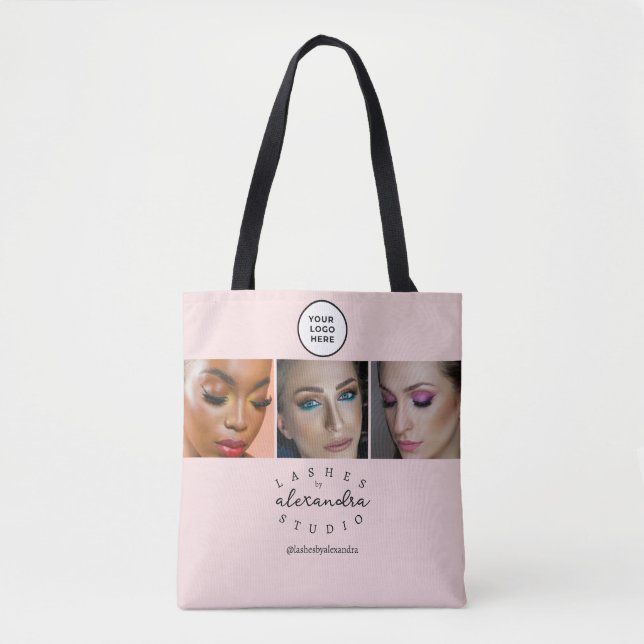 BlushPink Schrift 3 Foto Wimpern (Vorderseite)