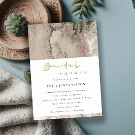 BLUSKY ROSE GOLD AGATE BRAUTPARTY INVITE DANKESKARTE