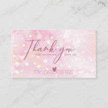 BLUSPINK HERZ WATERCOLOR DANKE