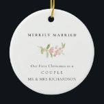 BLUSROSE PINK MINIMAL KUSTOM NUR VERHEIRATET KERAMIK ORNAMENT<br><div class="desc">EINZIGARTIGE,  MODERNE,  ZEITGENÖSSISCHE,  TRENDY,  MINIMAL,  BOLD,  BRIGHT,  FUN,  CHEERFUL Produktpalette und koordinierte Kollektionen. Hoffe,  dass du...  Für weitere Anpassungen oder andere passende Artikel kontaktieren Sie mich bitte unter yellowfebstudio@gmail.com</div>