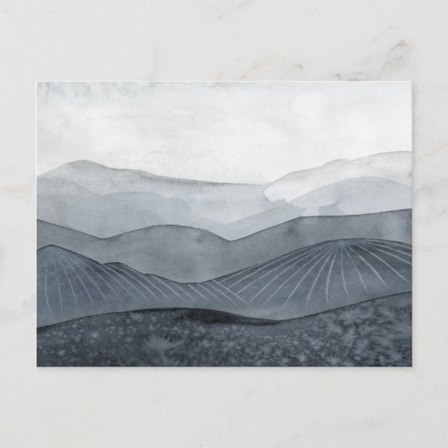 Blustering Gray Valley Postkarte (Vorderseite)