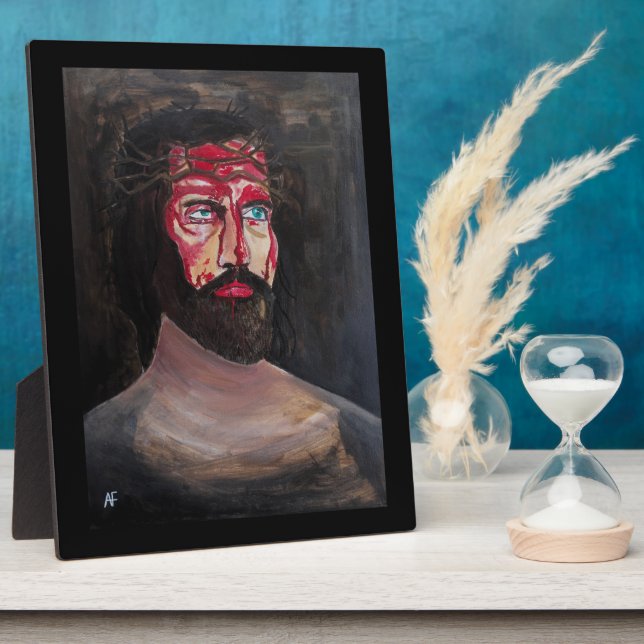 Blut-Christi-Gemälde von Alfred Fox Fotoplatte (Seite)