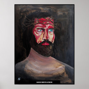 Blut-Christi-Gemälde von Alfred Fox Poster