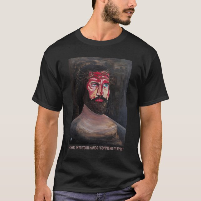 Blut-Christi-Gemälde von Alfred Fox T-Shirt (Vorderseite)