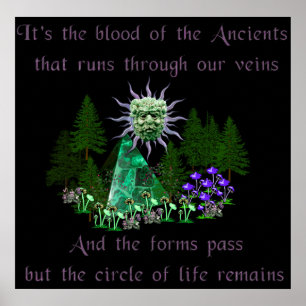 Blut der Menschen des Altertums Poster