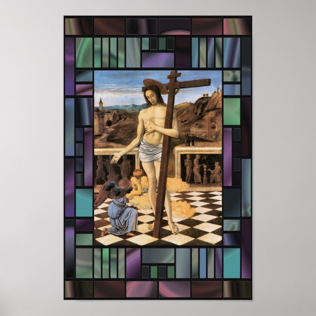 Blut des Erlösers Bellini Jesus Angel Poster (Vorne)