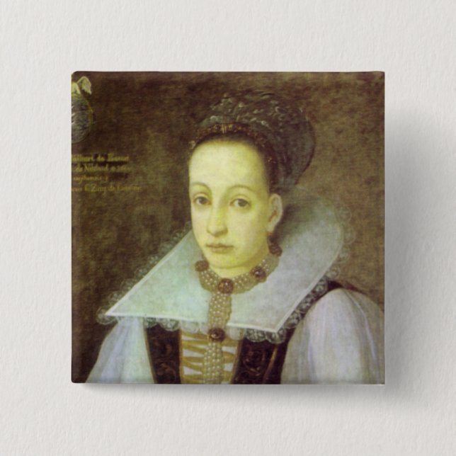 Blut-Gräfin-Knopf Button (Vorderseite)