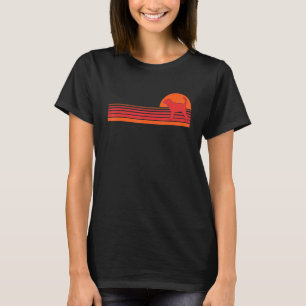 Blut-Hund Hunde Rasse Tierretro Vintagen Stil tun T-Shirt