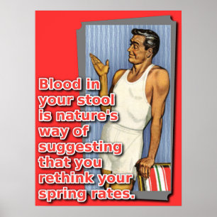 Blut in Ihrem Poster