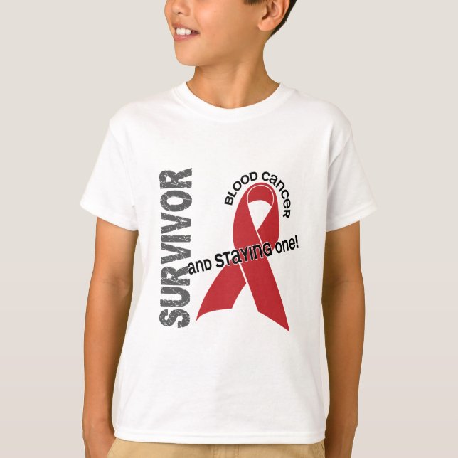 Blut-Krebs-Überlebender T-Shirt (Vorderseite)