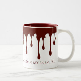 Blut meiner Feinde, Bluttropfen Zweifarbige Tasse