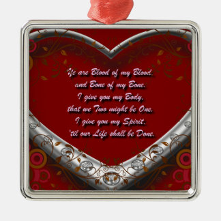 Blut meines Bluts: Schotte-Hochland-Heirat-Eid-Rot Silbernes Ornament