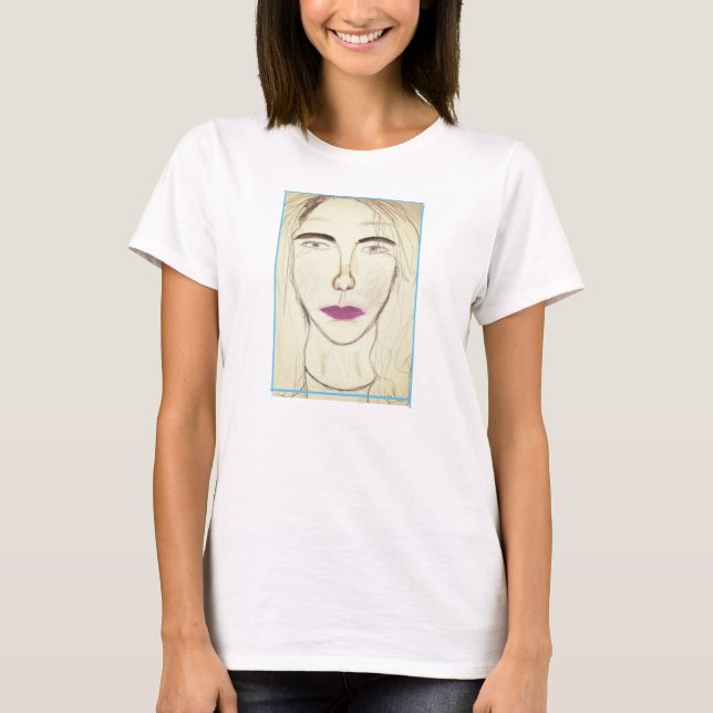 Blut mit Portrait T-Shirt (Vorderseite)