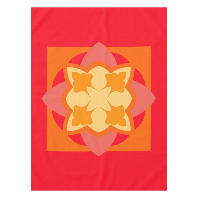 Blut Orange Tischdecke (Vorderseite)