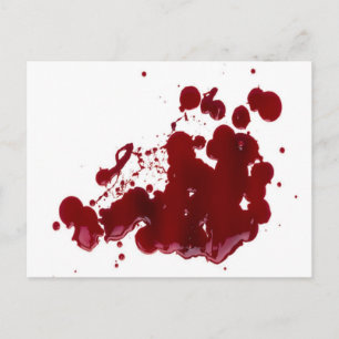 Blut Postkarte