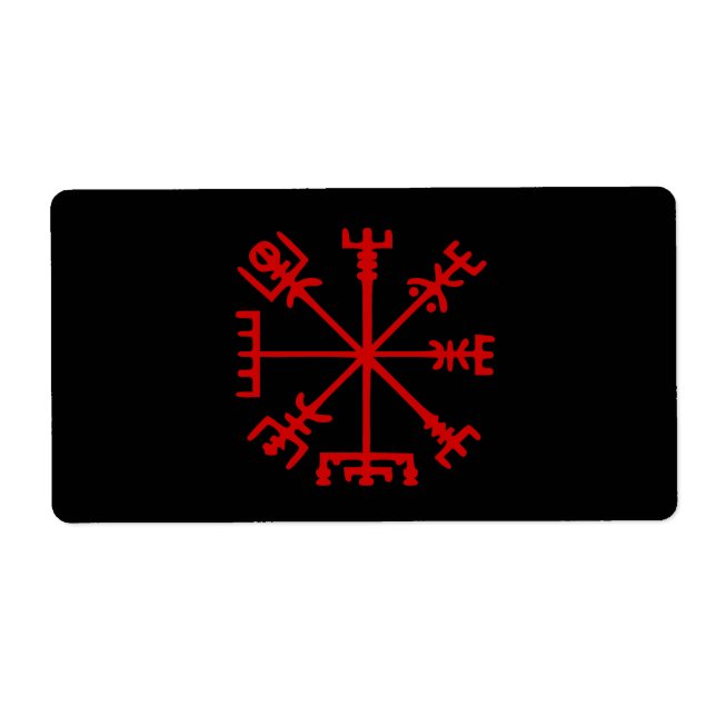 Blut Red Vegvísir (Viking Compass) (Vorne)