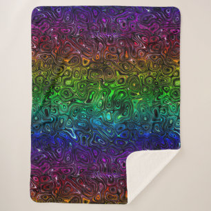 Blut-Regenbogen-Feuerstein 3 Sherpadecke