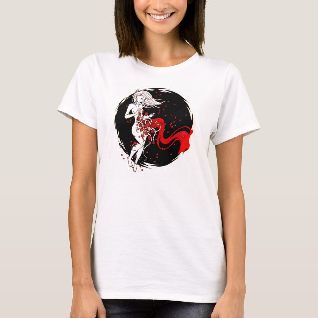 Blut-Rosen T-Shirt (Vorderseite)