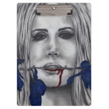 Blut-Rosenvampire-ursprüngliches Kunst-Klemmbrett