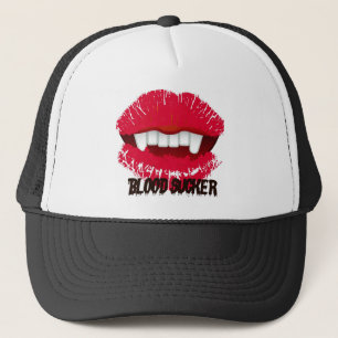 BLUT-SAUGERvamp-LIPPENdruck Truckerkappe