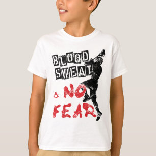 Blut, Schweiß und kein Furchtlacrosse-T - Shirt