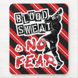 Blut Schweiß und keine Angst Lacrosse Mousepad