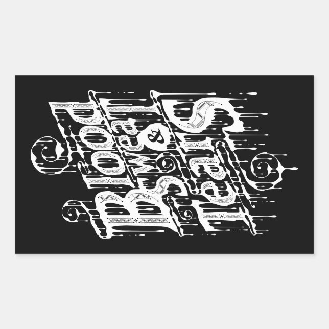 Blut, Schweiß und Tränen - Aufkleber (Vorderseite)