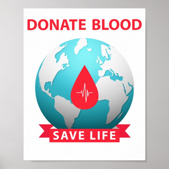 Blut spenden poster (Vorne)