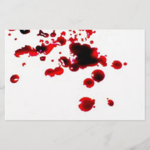 Blut-Spritzer 2 creepy Halloween stationär Briefpapier