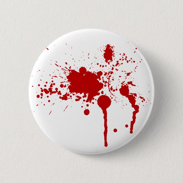 Blut-Spritzer Button (Vorderseite)